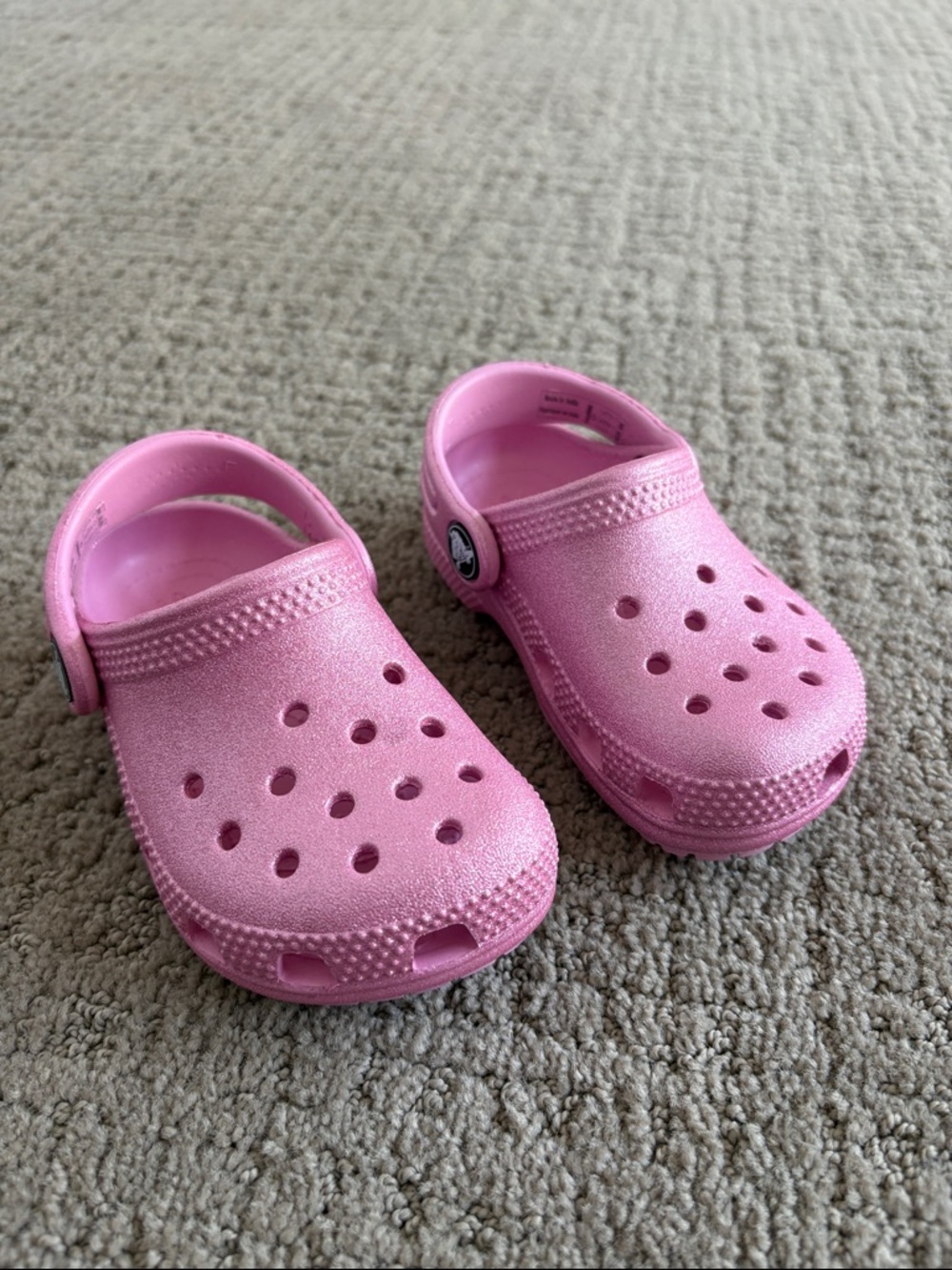 BRAND NEW | Crocs | Pink Glitter | Toddler c7